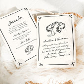 Invitation Mariage à main fantaisiste