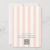 Invitation Mariage à main rose vert Palm Spring (Dos)