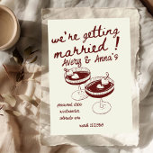 Invitation Mariage à main rouge Whimsical