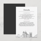 Invitation Mariage à Memphis | Détails pour les invités (Devant / Derrière)