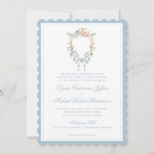 Invitation Mariage à Monogramme Personnalisé