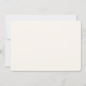 Invitation Mariage à motif de notes de musique mignonnes (Dos)