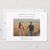Invitation Mariage à Myrtle Beach Skyline Save the Date (Dos)