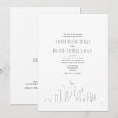 Invitation Mariage à New York (Devant / Derrière)