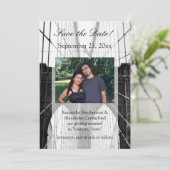 Invitation Mariage à New York NYC Pont de Brooklyn (Debout devant)