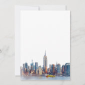 Invitation Mariage à New York Réception de Mariage en Fugue (Dos)