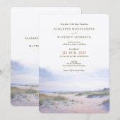 Invitation Mariage à Outer Banks NC (Devant / Derrière)