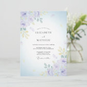 Invitation Mariage à Petale d'Or de Lilas (Debout devant)