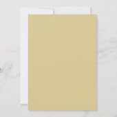 Invitation Mariage à Pétale Jaune Doré (Dos)