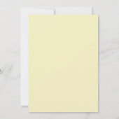 Invitation Mariage à Pétale Jaune Pâle (Dos)