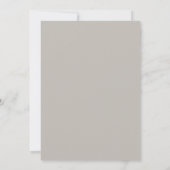 Invitation Mariage à pétale rose Slate Blush (Dos)