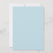 Invitation Mariage à Pétale Rouge Ciel Bleu (Dos)