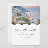 Invitation Mariage à Positano Italie Date à retenir (Devant)