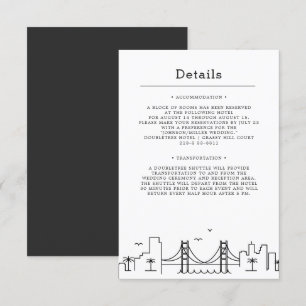 Invitation Mariage à San Francisco Détails des invités
