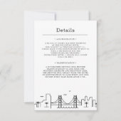 Invitation Mariage à San Francisco | Informations sur les inv (Devant)