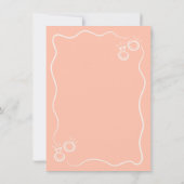 Invitation Mariage à Sauvegarder Fantaisiste Dessiné à la Mai (Dos)