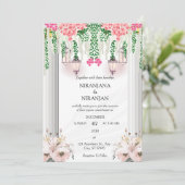 Invitation Mariage à thème blanc (Debout devant)