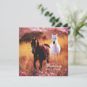 Invitation mariage à thème du coucher de soleil de l'ouest (Debout devant)