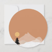 Invitation Mariage à thème du désert de Terracotta (Dos)