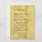 Invitation Mariage à thème Forêt d'automne jaune (Devant)