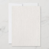 Invitation Mariage à thème Forêt de bois rustique (Dos)