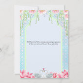 Invitation Mariage à thème Lotus (Dos)