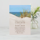 Invitation Mariage à thème Ocean Sand Creative Beach (Debout devant)