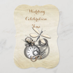 Invitation Mariage à thème Steam Punk inspiré de l'époque vic