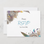 Invitation Mariage à thème Steampunk RSVP (Devant)