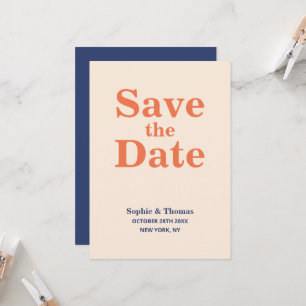 Invitation Mariage à typographie moderne et audacieuse, Enreg