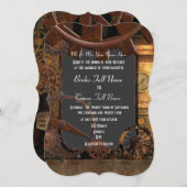 Invitation mariage à vapeur alternatif (Devant / Derrière)