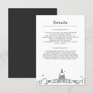 Invitation Mariage à Washington DC   Détails pour les invités