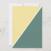 Invitation Mariage A-Z Élégant jeu de Fête des mariées (Dos)