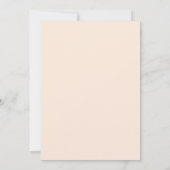 Invitation Mariage Abricot Prune Feuillage Doux Eucalyptus (Dos)