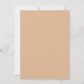 Invitation Mariage Abricot Tan Primrose (Dos)