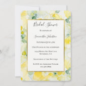 Invitation Mariage Abstrait Citron Jaune (Devant)