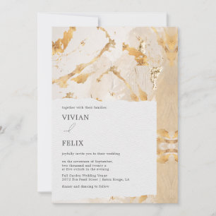 Invitation Mariage Abstrait de luxe moderne