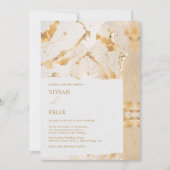 Invitation Mariage Abstrait de luxe moderne (Devant)