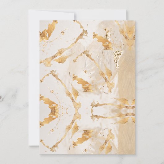 Invitation Mariage Abstrait de luxe moderne (Dos)