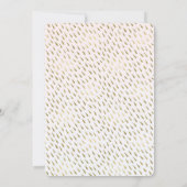 Invitation Mariage Abstrait Gold Blush Pink (Dos)