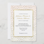Invitation Mariage Abstrait Gold Blush Pink (Devant)