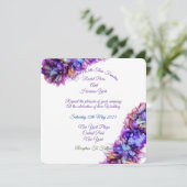 Invitation Mariage Abstrait moderne à l'encre d'alcool à base (Debout devant)