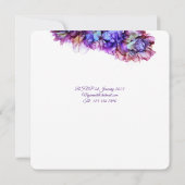 Invitation Mariage Abstrait moderne à l'encre d'alcool à base (Dos)