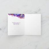 Invitation Mariage Abstrait moderne à l'encre d'alcool à base (Intérieur)