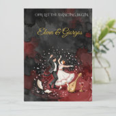 Invitation Mariage Abstrait Poétique (Debout devant)