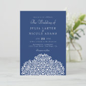Invitation Mariage Accent Botanique Ethnique Boho (Debout devant)