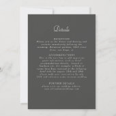 Invitation Mariage Accent Ethnique Botanique Boho (Dos)