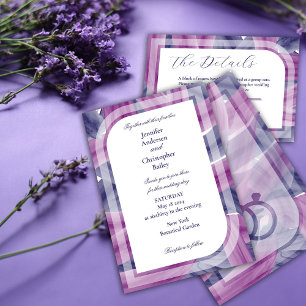 Invitation Mariage acrylique simple et élégant