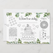 Invitation Mariage Activités pour enfants (Devant)