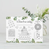 Invitation Mariage Activités pour enfants (Debout devant)